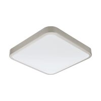 Eglo Wand/Deckenleuchte MANILVA 1 16W LED nickel-matt /weiß IP44