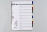 DURABLE Ordnerregister PP blanko/2x5fbg f 10 Blatt (674027)