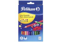 Pelikan Büro Pelikan Buntstifte 3-eckig      dick BSD12DN farb.sort 12er Blister (724039)
