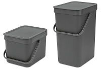 Brabantia 109805 - 12 L - Rectangular - Gray - Manual - 200 mm - 249 mm