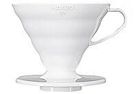 HARIO Kaffeefilter Gr.02 V60 Porzellan weiß mit Maßlöffel (157200)
