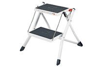 HAILO Klapptritt Mini Stahl 2-stufig weiß