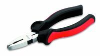 Cimco 10 0352 - Lineman's pliers - Shock resistant - PU plastic,Steel - Plastic - Black/Red - 16 cm