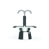 Bialetti Mini Express - Moka pot - 0.09 L - Stainless steel - Aluminium - 2 cups - 115 mm