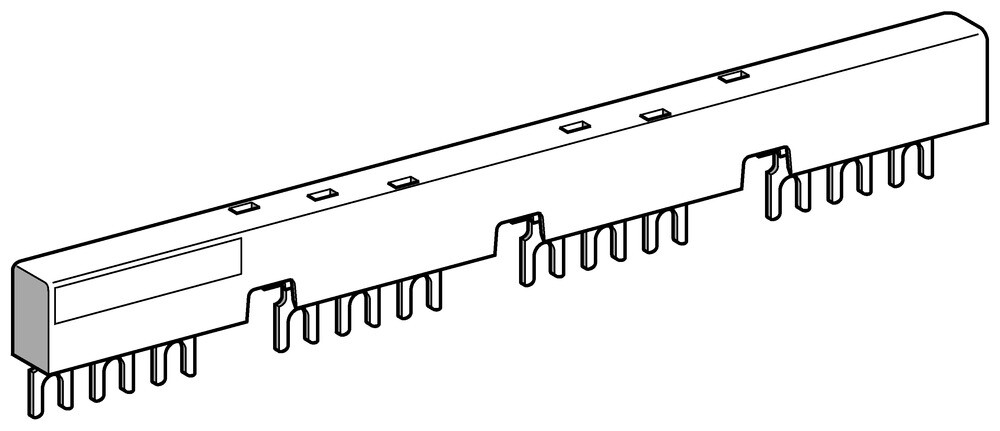 Schneider Electric SAMMELSCHIENE 63A 4 ABG. 45MM (GV2G445) Schneider Electric SAMMELSCHIENE 63A 4 ABG. 45MM (GV2G445)