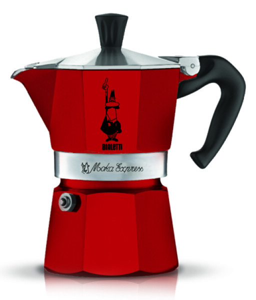 Bialetti Espressokanne Moka Express 1 Tassen Rot Bialetti Espressokanne Moka Express 1 Tassen Rot