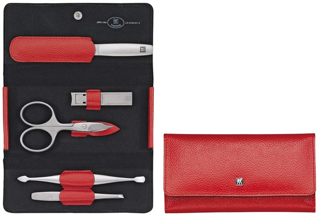 Zwilling Maniküre Pediküre Set 5tlg. mit Nagelknipser, Leder Kosmetikprodukte Zwilling Maniküre Pediküre Set 5tlg. mit Nagelknipser, Leder Kosmetikprodukte