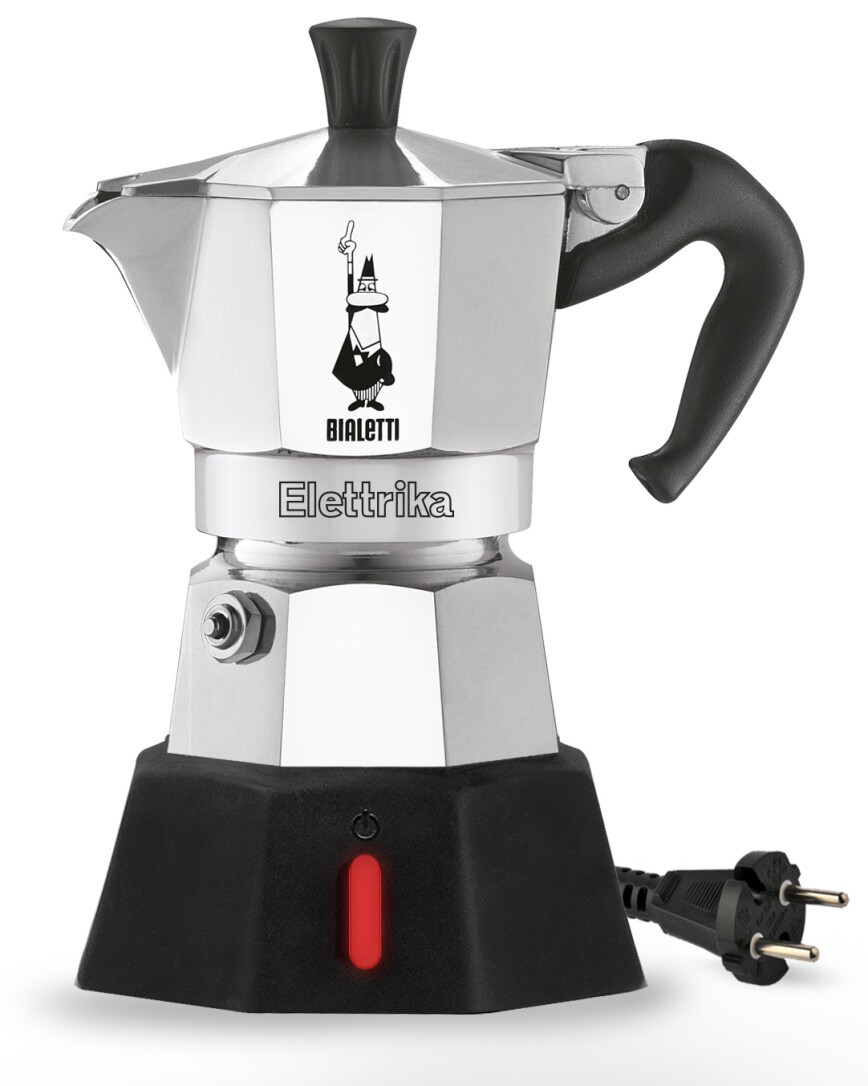 Bialetti Espressokanne Elettrika 2 Tassen Silber Bialetti Espressokanne Elettrika 2 Tassen Silber