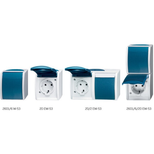 Busch-Jaeger OCEAN GRAU/BLAUGRÜN (PAKET OCEAN IP44) Busch-Jaeger OCEAN GRAU/BLAUGRÜN (PAKET OCEAN IP44)