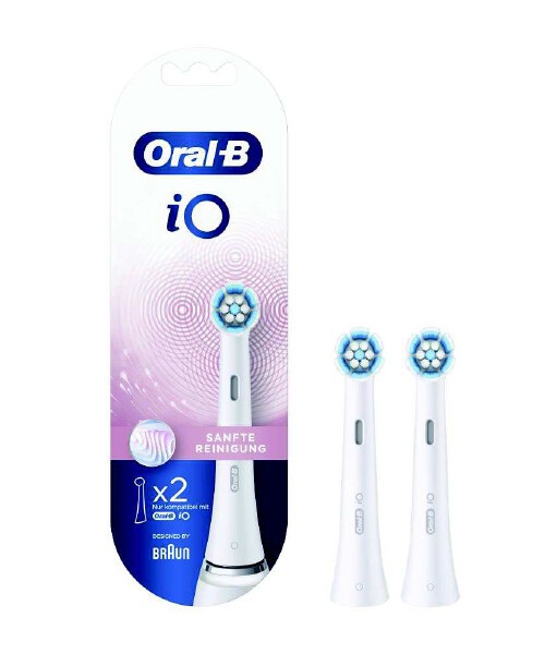 Oral-B Aufsteckbürsten iO Sanfte Reinigung 2er Oral-B Aufsteckbürsten iO Sanfte Reinigung 2er