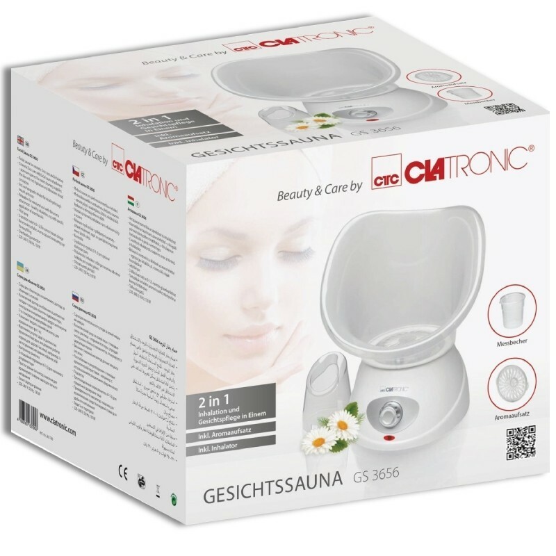 Clatronic GS 3656 weiß-grau Gesichtssauna Beauty und Wellness Clatronic GS 3656 weiß-grau Gesichtssauna Beauty und Wellness
