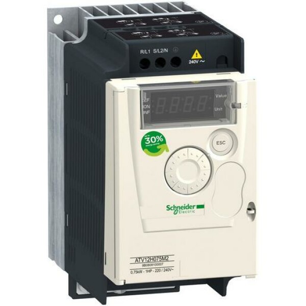 Schneider Electric ALTIVAR12 IP20 0,75KW 1X240V C (ATV12H075M2) Schneider Electric ALTIVAR12 IP20 0,75KW 1X240V C (ATV12H075M2)