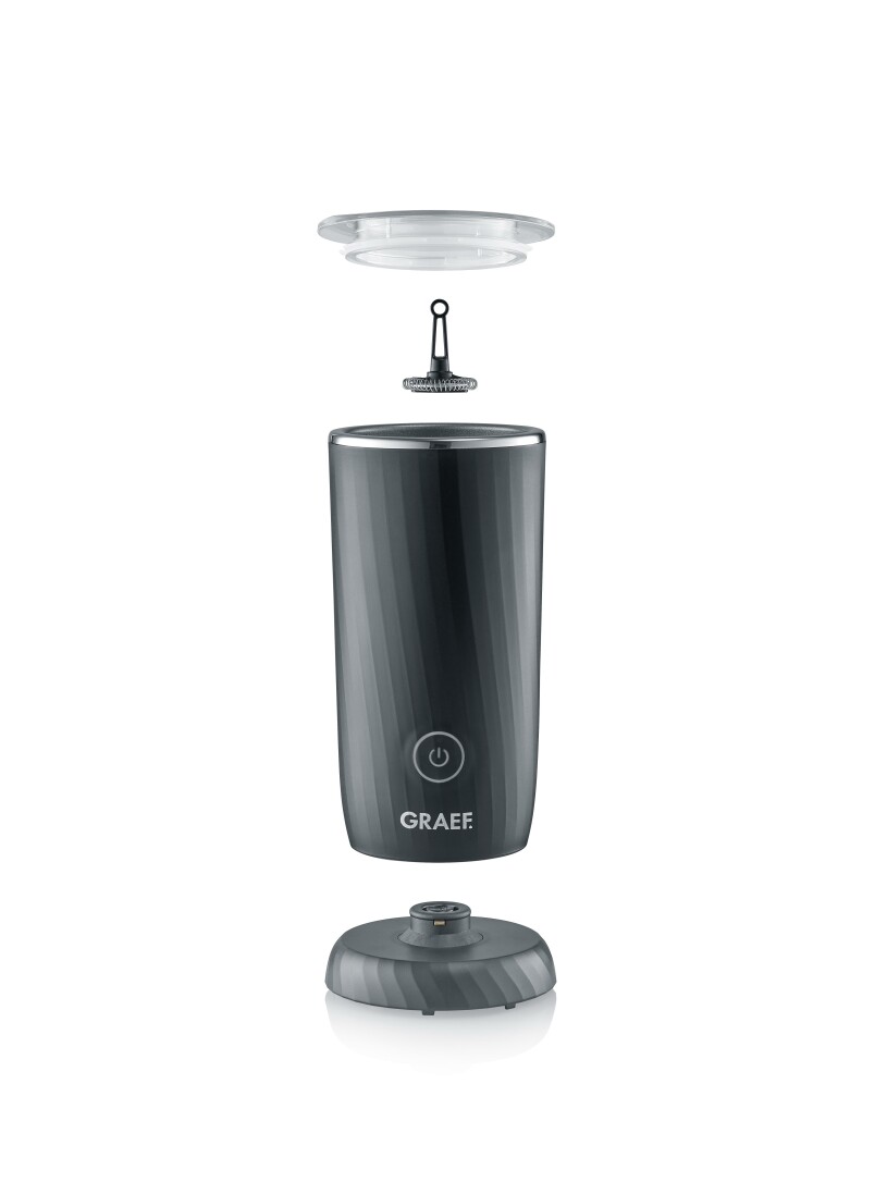 GRAEF Milchaufschäumer MS402EU 240 ml Alu schwarz GRAEF Milchaufschäumer MS402EU 240 ml Alu schwarz