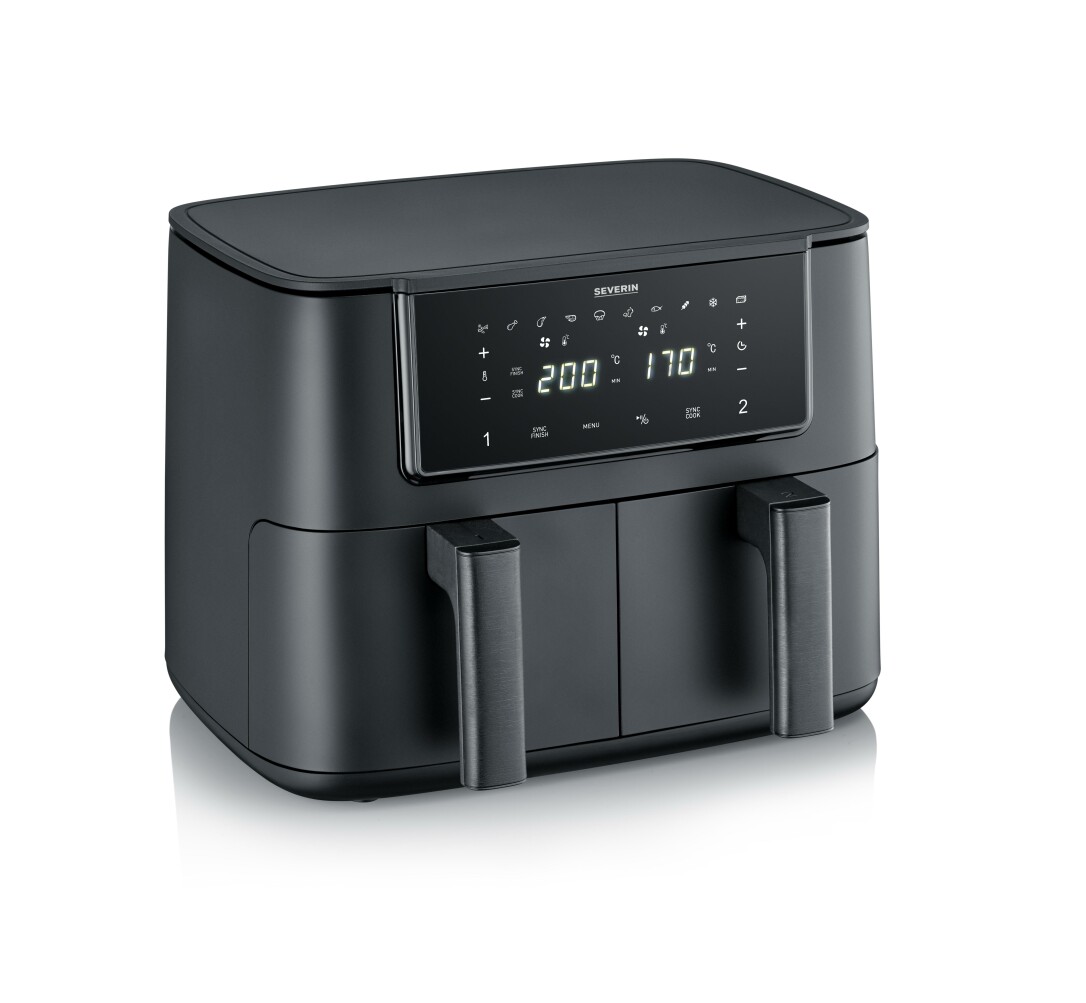 SEVERIN FR 2463 Doppel-Heißluftfritteuse 2600W 8l SEVERIN FR 2463 Doppel-Heißluftfritteuse 2600W 8l