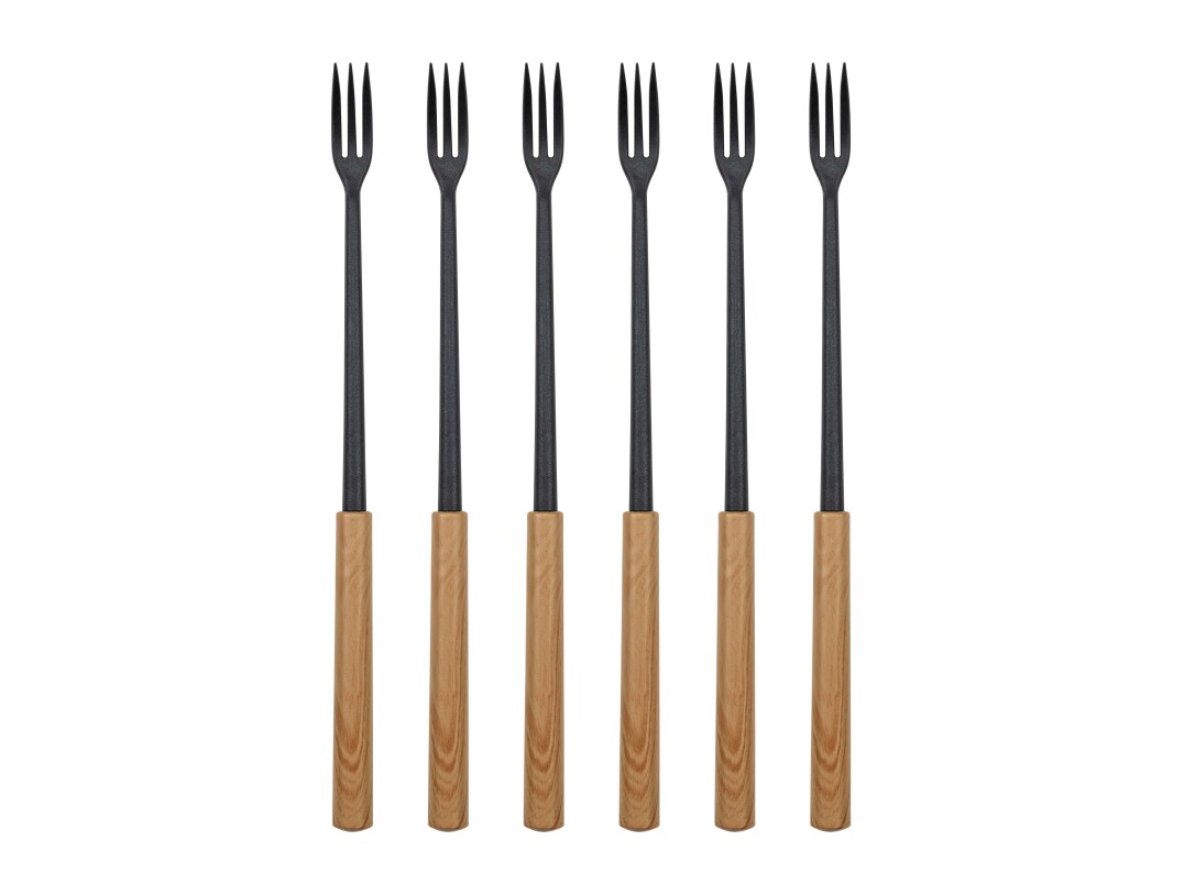 NOUVEL Käsefonduegabeln "Wood" 6er Pack NOUVEL Käsefonduegabeln "Wood" 6er Pack