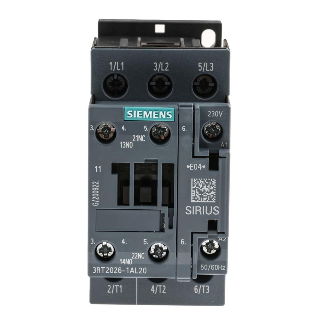 Siemens SCHÜTZ AC3:11KW 1S+1OE AC230V (3RT2026-1AL20) Siemens SCHÜTZ AC3:11KW 1S+1OE AC230V (3RT2026-1AL20)