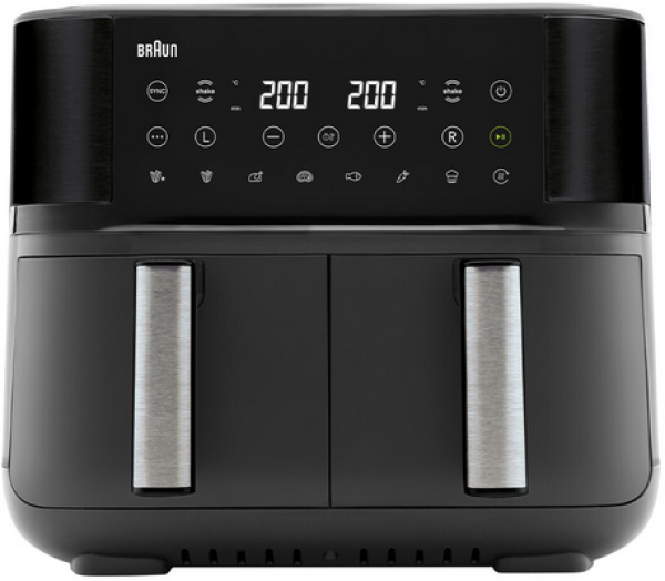 Braun Heißluftfritteuse TD3030I BK TwinCook 3 schwarz Braun Heißluftfritteuse TD3030I BK TwinCook 3 schwarz