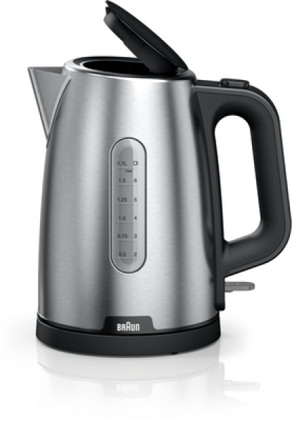 Braun WK 1500 BK WasserkocherPurShine 2200 Watt 1,7 Liter si/sw Braun WK 1500 BK WasserkocherPurShine 2200 Watt 1,7 Liter si/sw