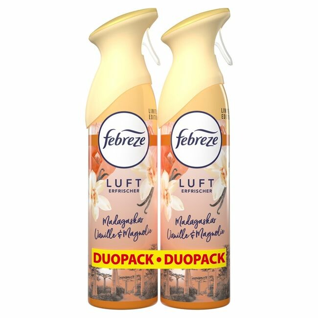 Febreze Madagaskar Vanille Duo 2x185 ml Raumspray Lufterfrischer Febreze Madagaskar Vanille Duo 2x185 ml Raumspray Lufterfrischer