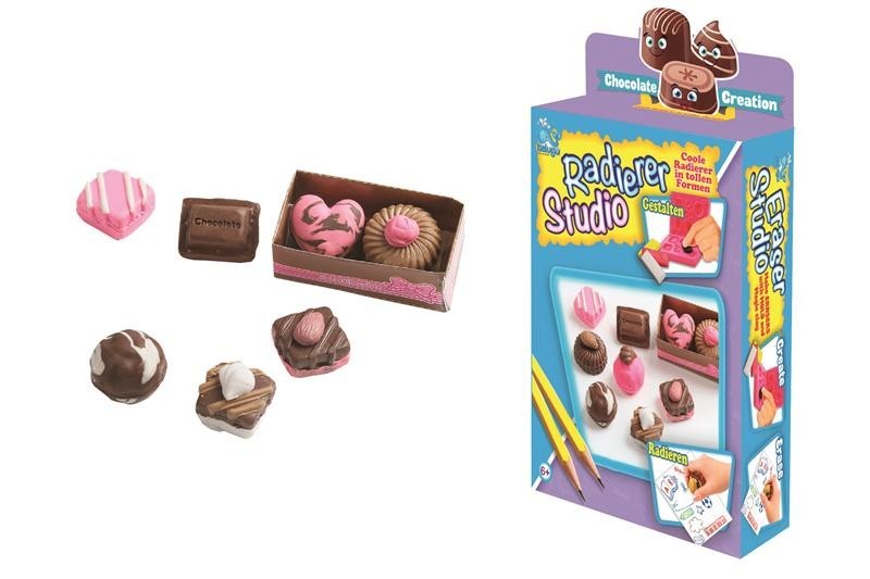 Zeichnen Beluga Spielwaren 50702 Eraser Studio Schokolade Basteln