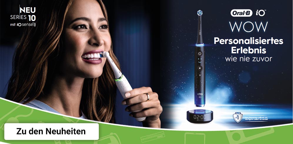 Hier geht es zur neuen iO10 Zahnbürste von Oral-B