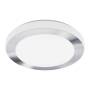 Eglo Leuchten LED-Wand- Deckenleuchte HV 16W D 385 chrom weiss CARPI IP44