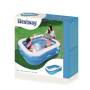 Lay-Z-Spa Bestway Blue Rectangular Family Pool 2.01m x 1.5m x 51cm - Inflatable pool - Blue,White - Vinyl - 6 yr(s) - 450 L - 2010 mm