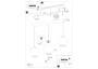 Eglo Leuchten LED-Pendelleuchte Ariscani 3 E27 schwarz/sw-transp.