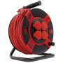 REV Ritter REV 0010307612 - 40 m - 4 AC outlet(s) - Outdoor - IP44 - 1.5 mm² - Black,Red