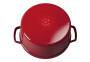 Staub La Cocotte 28cm rund, Kirsch-rot, Gusseisen Auflaufformen + Bräter