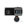 Nedis Kfz Audio FM Transmitter| Schwanenhals| freisprechend| 2.0"| LED Bildschirm|