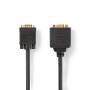 Nedis VGA-Kabel / VGA Stecker / 2x VGA Buchse / Vergoldet / Maximale Auflösung: 1280x768 / 0.20 m / Rund / ABS / Schwarz / Umschlag
