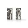 Nedis IEC Coax Stecker| abgewinkelt| Buchse| Vernickelt| 75 Ohm| Schraube
