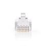 Nedis RJ45-Stecker / Stecker / Solid UTP CAT6 / Gerade / Vergoldet / 10 Stück / PVC / Transparent / Box