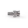 Nedis BNC-Adapter| BNC-Stecker| Cinch Buchse| Vernickelt| 50 Ohm| Gerade| Metall|