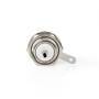 Nedis PL259 Stecker / Gerade / Buchse / Vernickelt / 75 Ohm / Chassis / Kabeleingangsdurchmesser: 5.0 mm / Metall / Silber / 25 Stück / Plastikbeutel