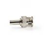 Nedis BNC-Stecker| gerade| Stecker| Vernickelt| 50 Ohm| Kräuseln|
