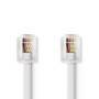 Nedis Telefonkabel| RJ11 6P4C Stecker|| 5.00 m| Kabeldesign - Cable - Telephone