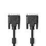 Nedis DVI-Kabel / DVI-D 24+1-Pin Stecker / DVI-D 24+1-Pin Stecker / 2560x1600 / Vernickelt / 2.00 m / Gerade / PVC / Schwarz / Umschlag