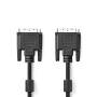 Nedis DVI-Kabel / DVI-D 24+1-Pin Stecker / DVI-D 24+1-Pin Stecker / 2560x1600 / Vernickelt / 3.00 m / Gerade / PVC / Schwarz / Umschlag