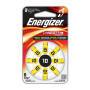 Energizer Zink-Luft-Batterie PR70 Typ 10 / 1.4 V DC / 92 mAh / Anzahl der Batterien: 8 Stück / Hörgerät / Silber