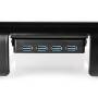 Nedis Monitorständer / Ergononmie: Yes / Maximale Tragfähigkeit: 18 kg / Universal / USB-Hub / Verstellbare Höhe: Nein