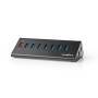 Nedis USB-Hub| 8-Port| QC3.0 USB 3.2 Gen1| Netzstromversorgung Stromversorgungüber