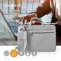 Nedis Notebook Tasche (NBBG17150BK) für 17-18" Notebooks Nedis Sortiment NBBG17150GY Tragetasche grau