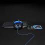 Nedis Gaming Combo Kit| 4-in-1| Tastatur Headset Maus und Mauspad| Blau Schwarz|