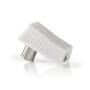 Nedis IEC Coax Stecker| abgewinkelt| Buchse| Vernickelt| 75 Ohm| Schraube