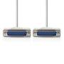 Nedis Serielles Kabel| D-Sub 25-Pin Stecker|| Vernickelt| 5.00 m - Cable - 5 m