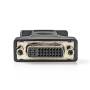 Nedis VGA-Adapter / VGA Stecker / DVI-I 24+5-Pin Buchse / Vernickelt / Gerade / ABS / Metall / Schwarz / Blister