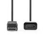 Nedis CCGB37150BK02 - 0.2 m - DisplayPort - HDMI Type A (Standard) - Male - Female - Straight