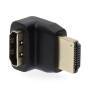 Nedis HDMI -Adapter| Stecker| Buchse| Vergoldet| 270° abgewinkelt| ABS| - Adapter